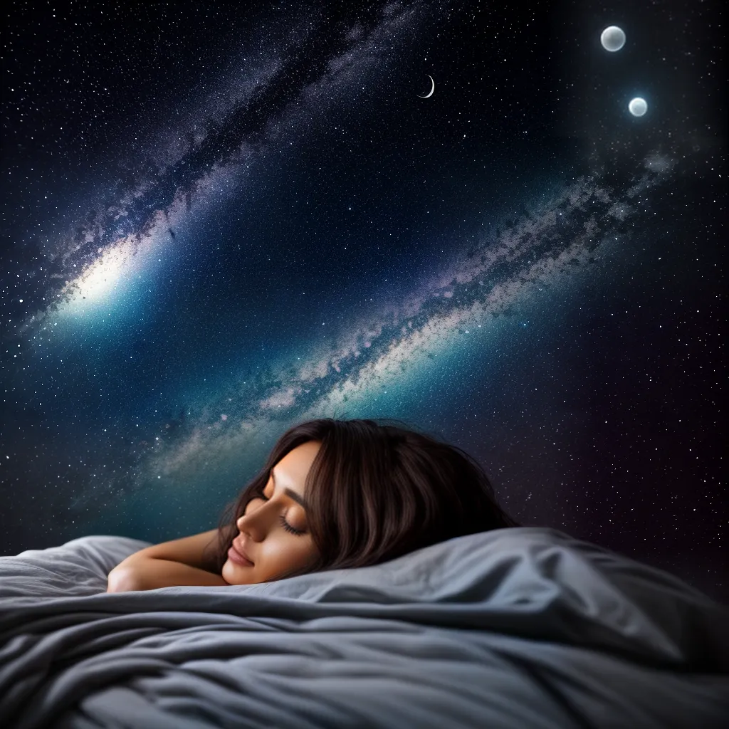 Fotos sono bolha pensamento silhuetas fundo estrelado