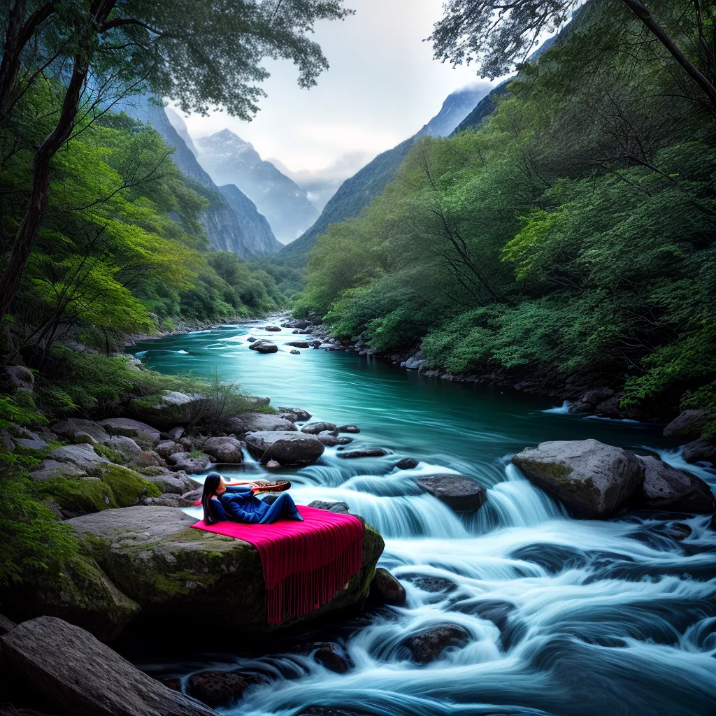 Fotos sono harpa paisagem magica