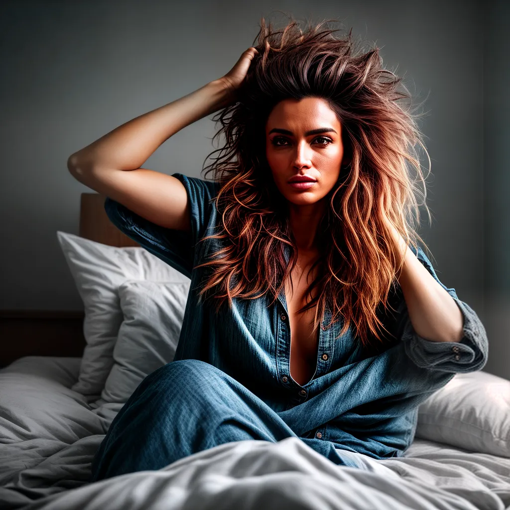 Fotos sono inquieto cabelo desarrumado
