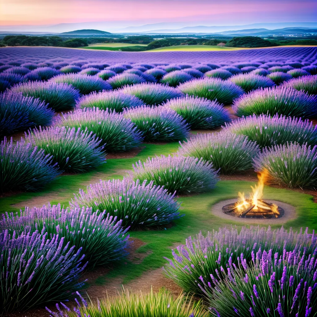 Fotos sono lavanda lago fogo