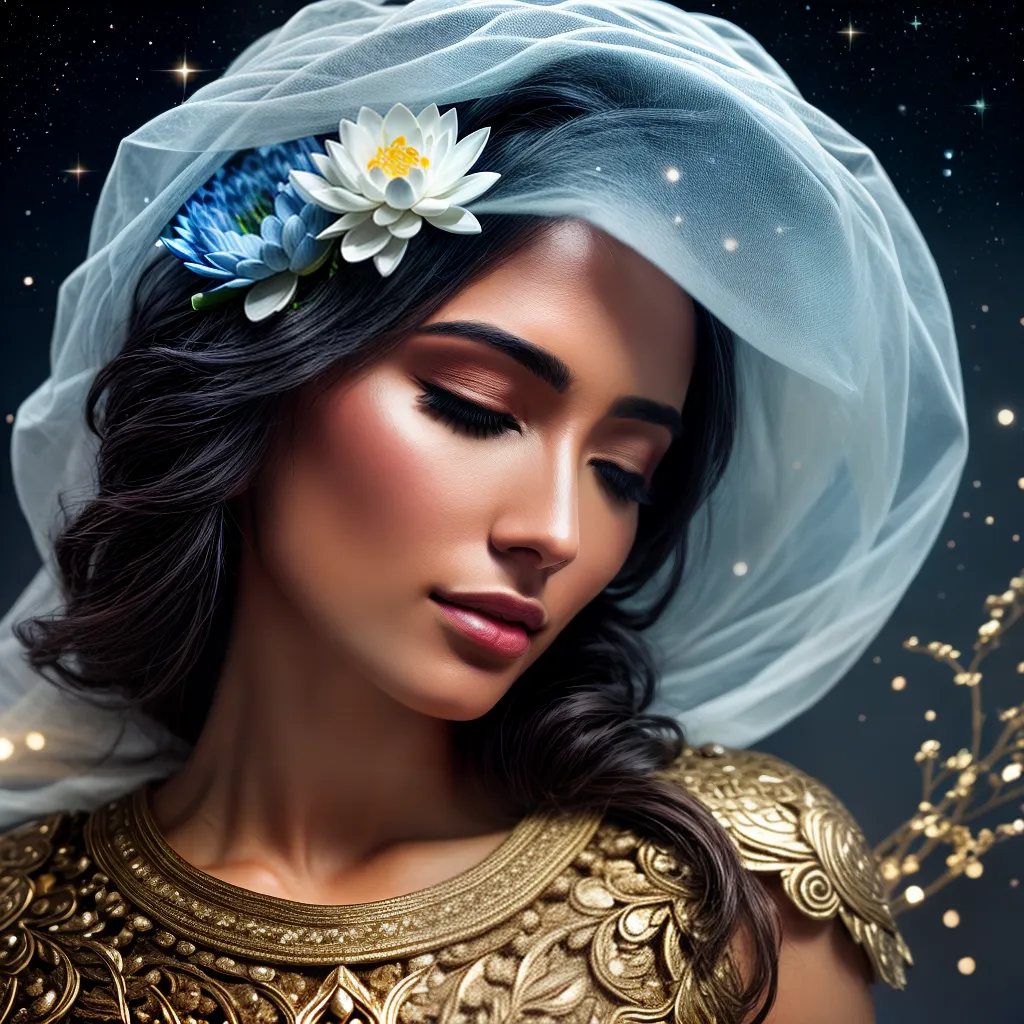 O que significa sonhar com Flor de Lótus Azul e Ninfa de Ouro? 2 Fotos sono lotus ninfa estrelas