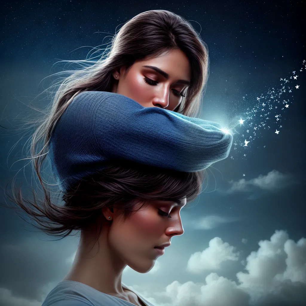 Fotos sono sonho simbolos estrelas fundo azul