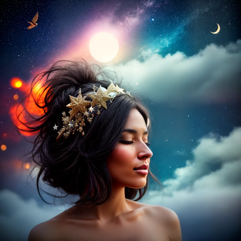 Fotos sono sonho simbolos lua estrelas 1