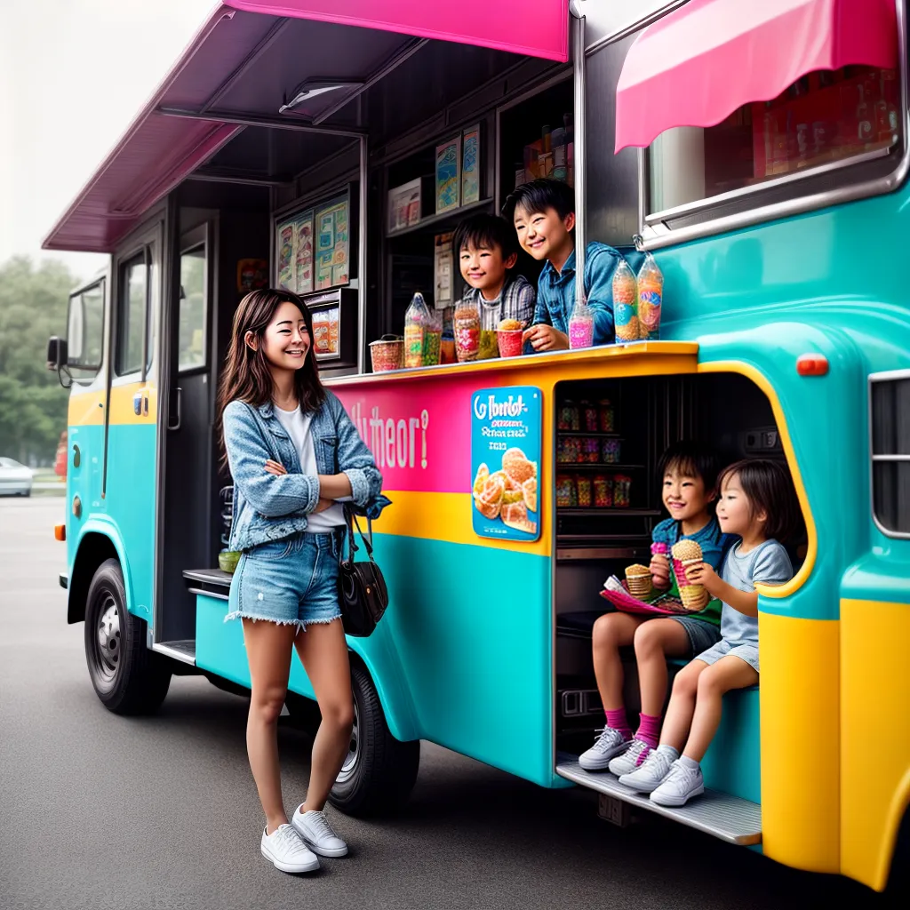 Qual é o Significado de Sonhar com Sorveteiras? 2 Fotos sorvete truck menu criancas adultos felicidade