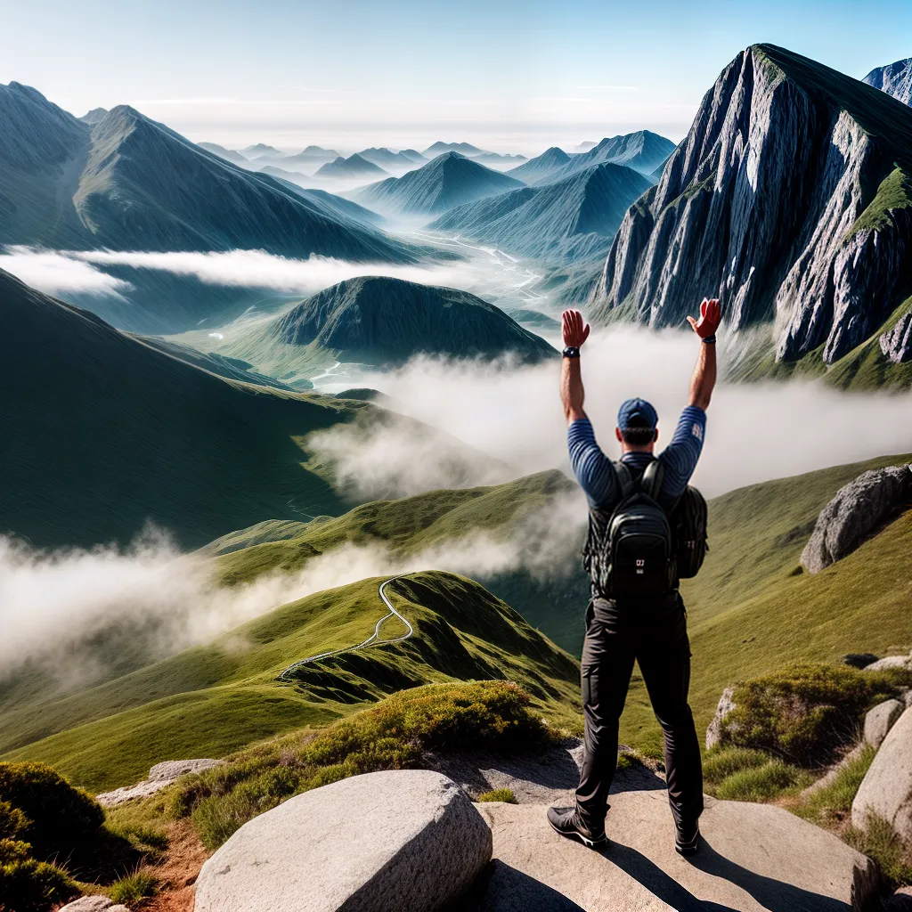 Trabalho, Carreira e Realização: Descubra o Significado de Sonhar com Sucesso Profissional 2 Fotos sucesso profissional topo montanha paisagem