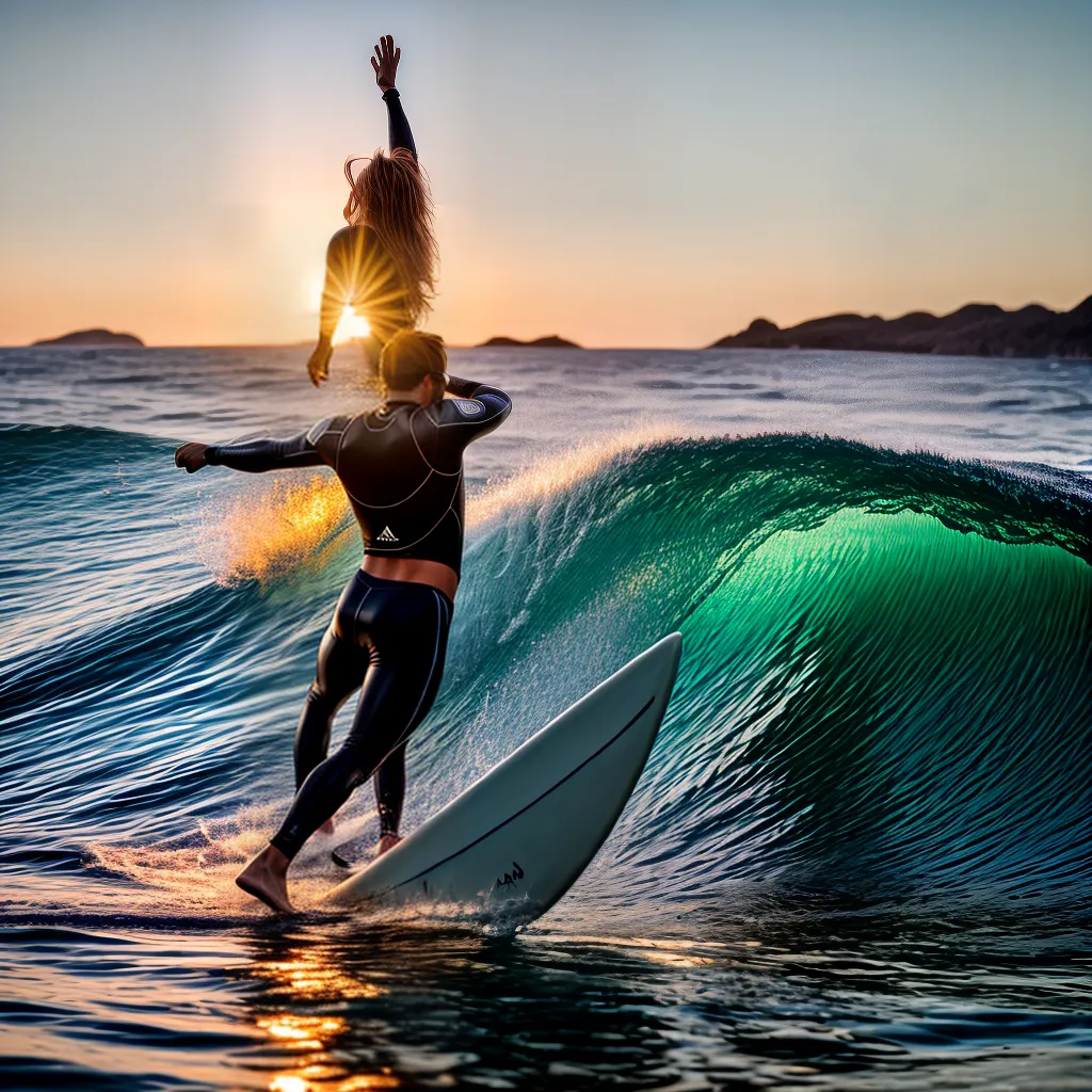 Fotos surf por do sol liberdade aventura