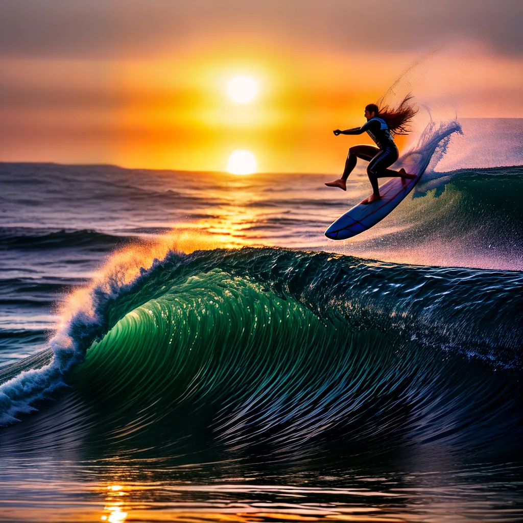 Fotos surf por do sol liberdade onda 1