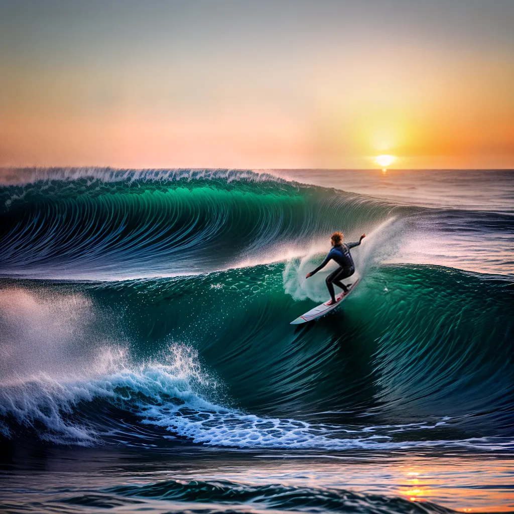 Fotos surf por do sol liberdade onda 2