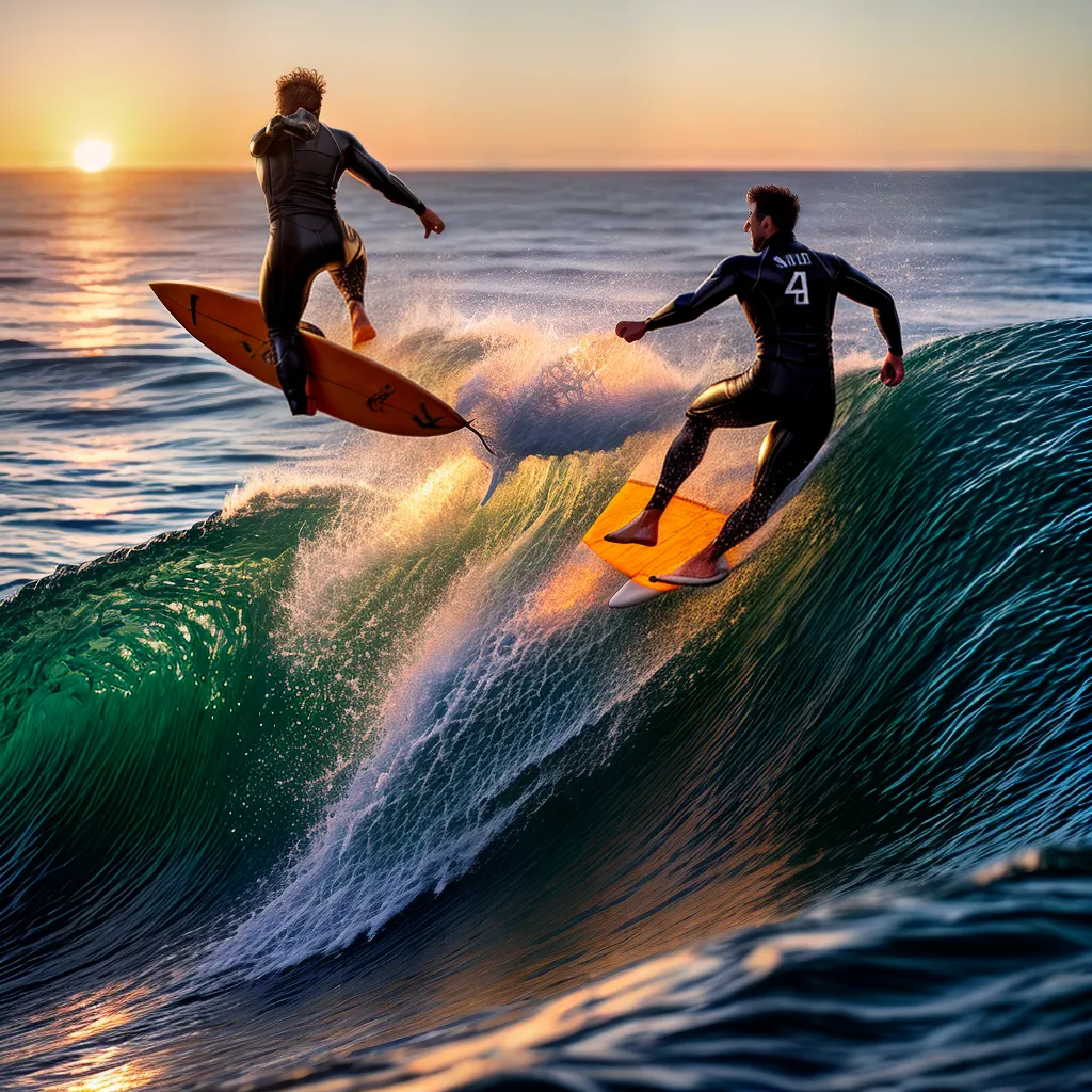 Fotos surf por do sol onda natureza