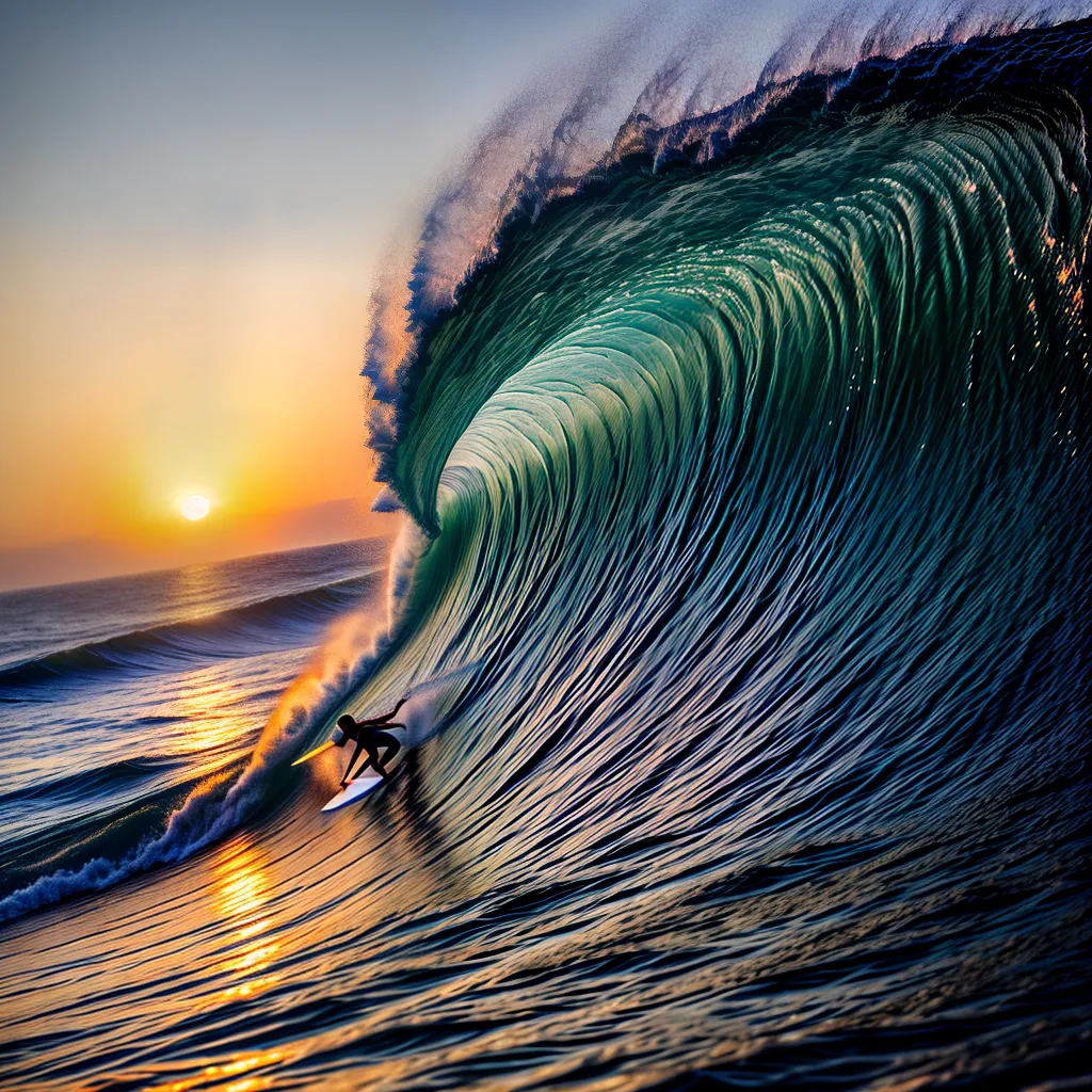 Fotos surf por do sol onda poder dreams
