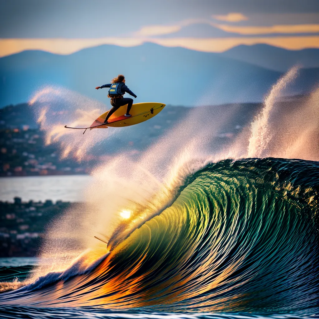 Fotos surf por do sol onda veleiro
