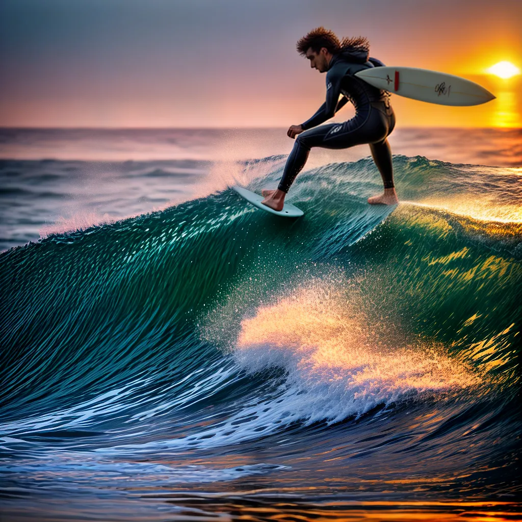 Transformação e Inspiração: Descubra o que Significa Sonhar com Surf 5 Fotos surf por do sol transformacao