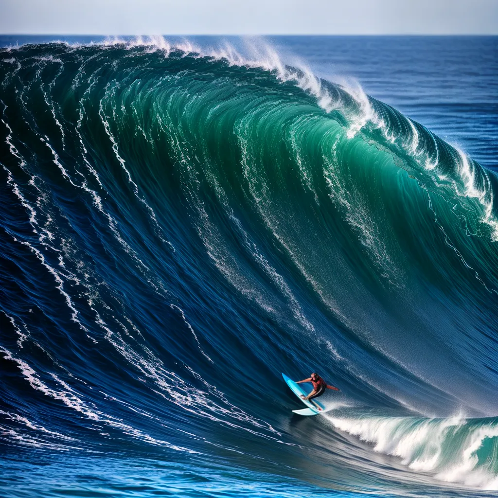 O significado dos sonhos com oceano e surf 4 Fotos surfar onda gigante oceano azul