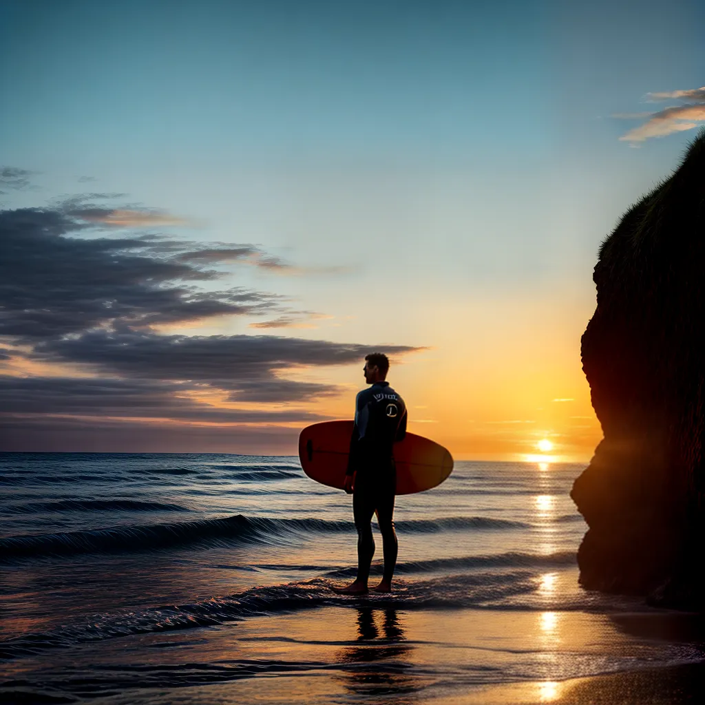 Explorando a Ciência dos Sonhos: Significado Onírico na Prática dos Esportes Aquáticos 3 Fotos surfar por do sol oceano liberdade