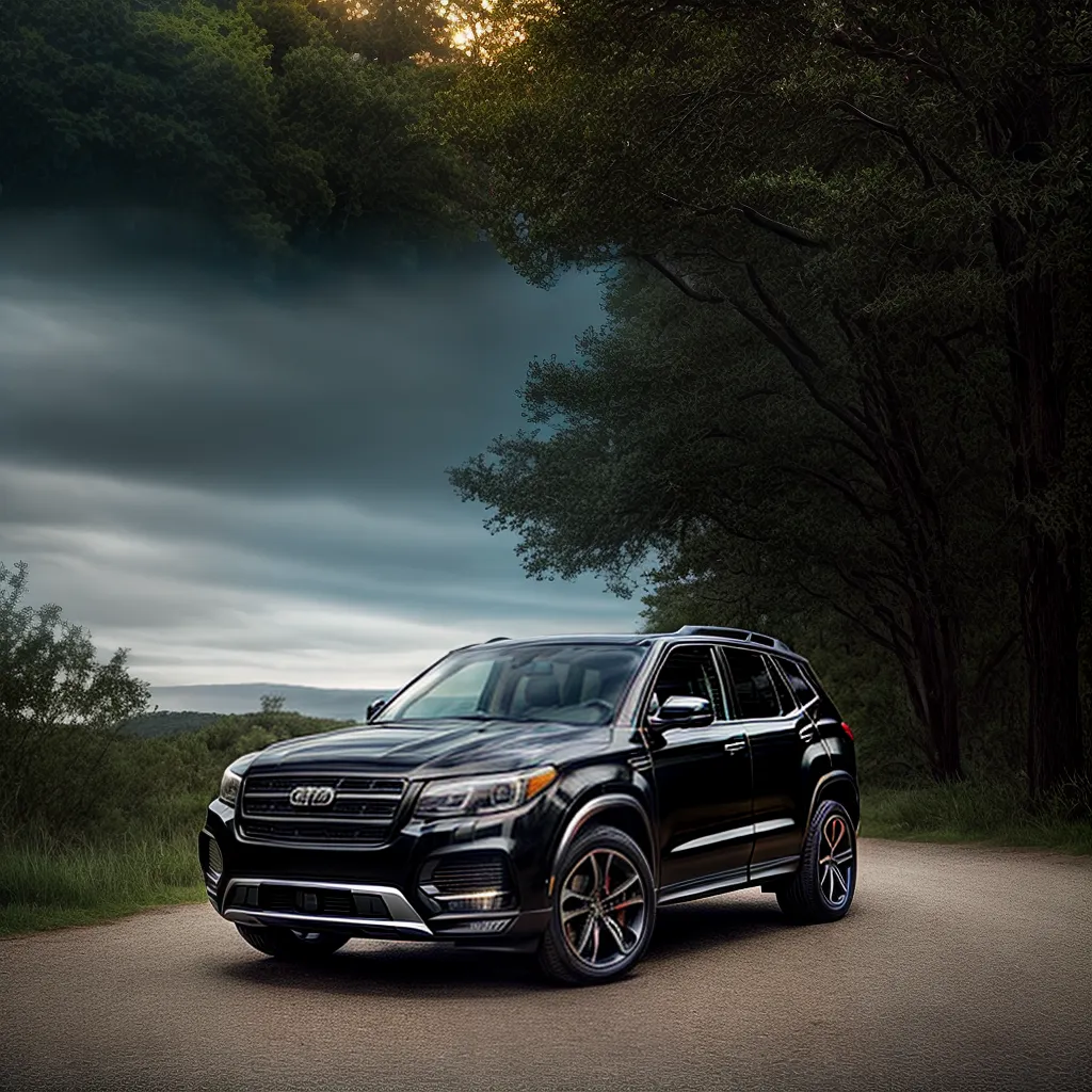 Fotos suv preto poder aventura protecao