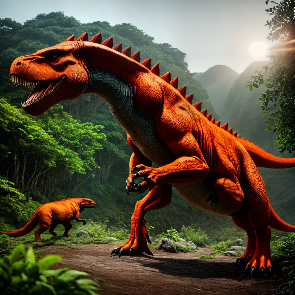 Descobrindo o Significado de Sonhar com Dinossauros 6 Fotos t rex laranja jungle sonho