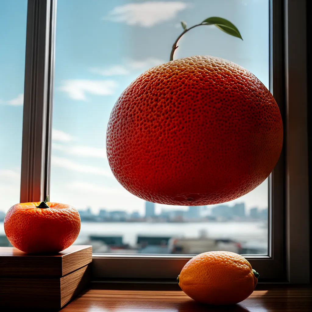 Fotos tangerina janela ceu azul otimismo