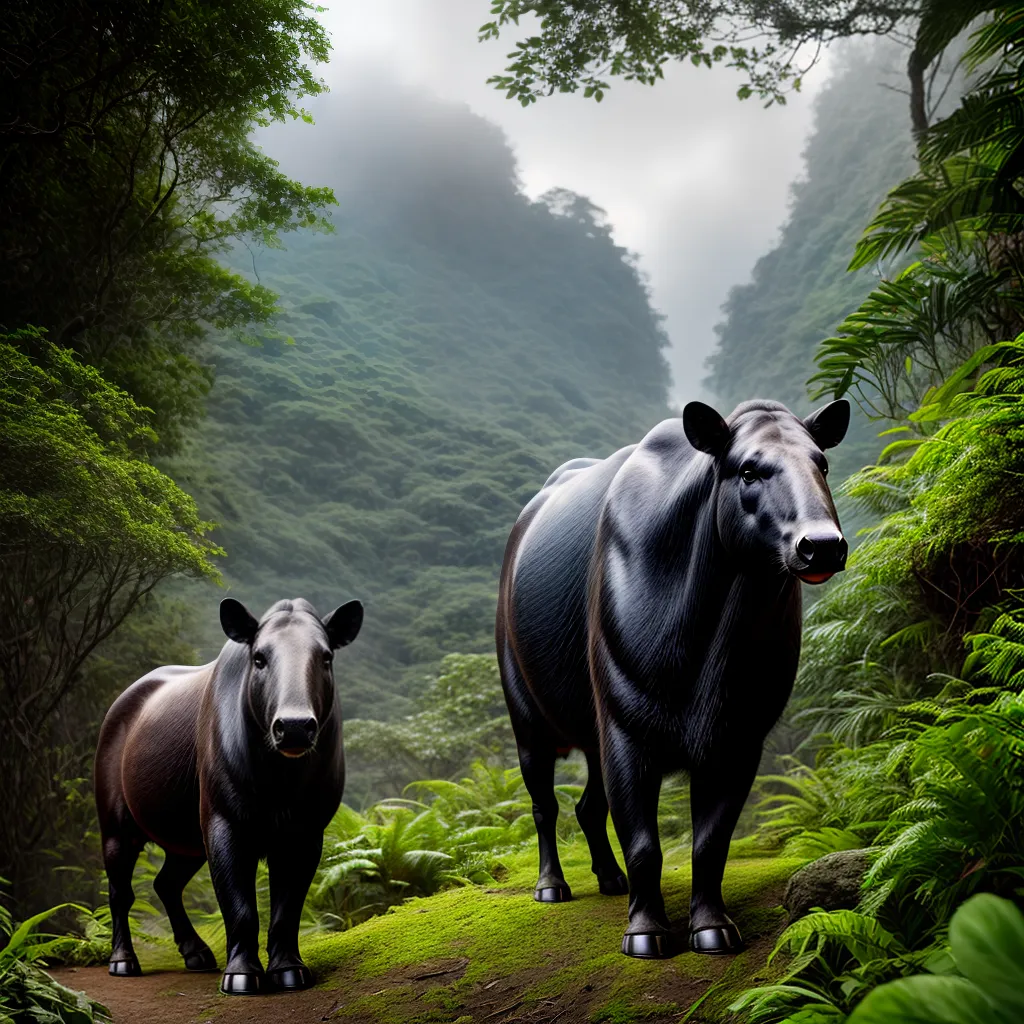 Fotos tapir floresta perissodatilo jornada