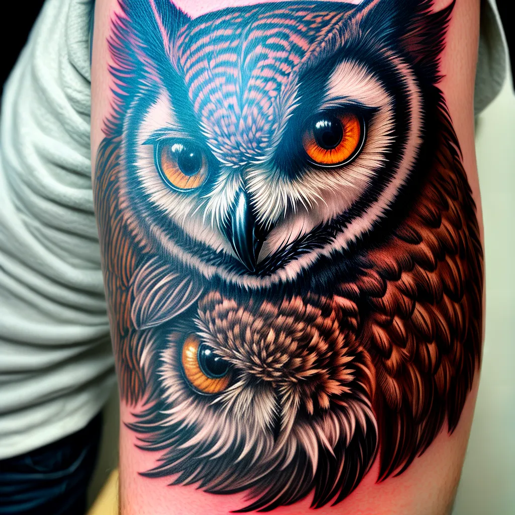 Fotos tatuagem coruja sabedoria magia 1