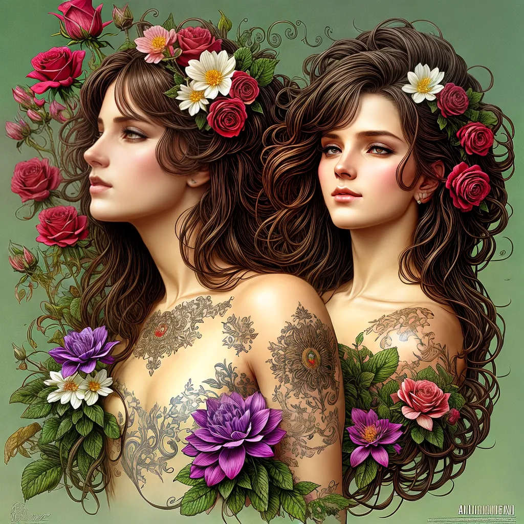 Fotos tatuagem flor beleza crescimento