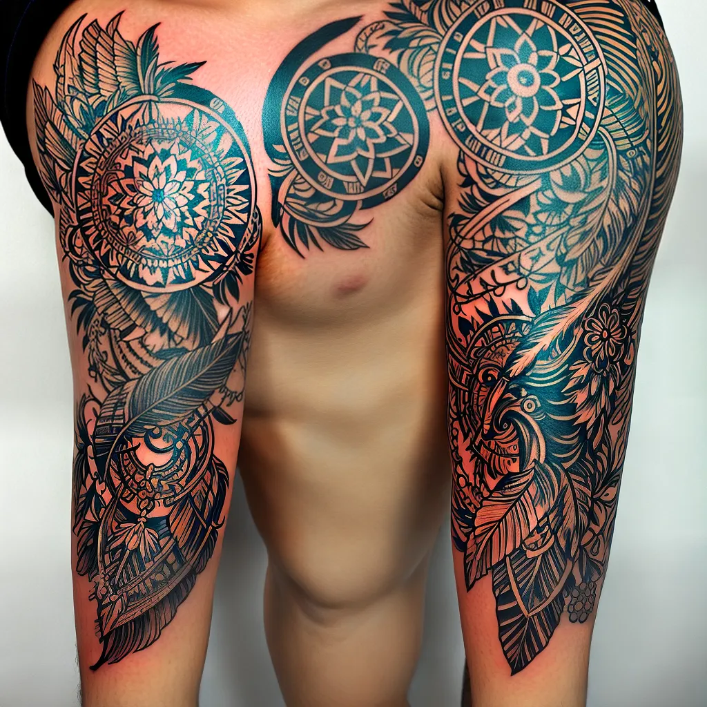 Fotos tatuagem mulher indigena forca natureza