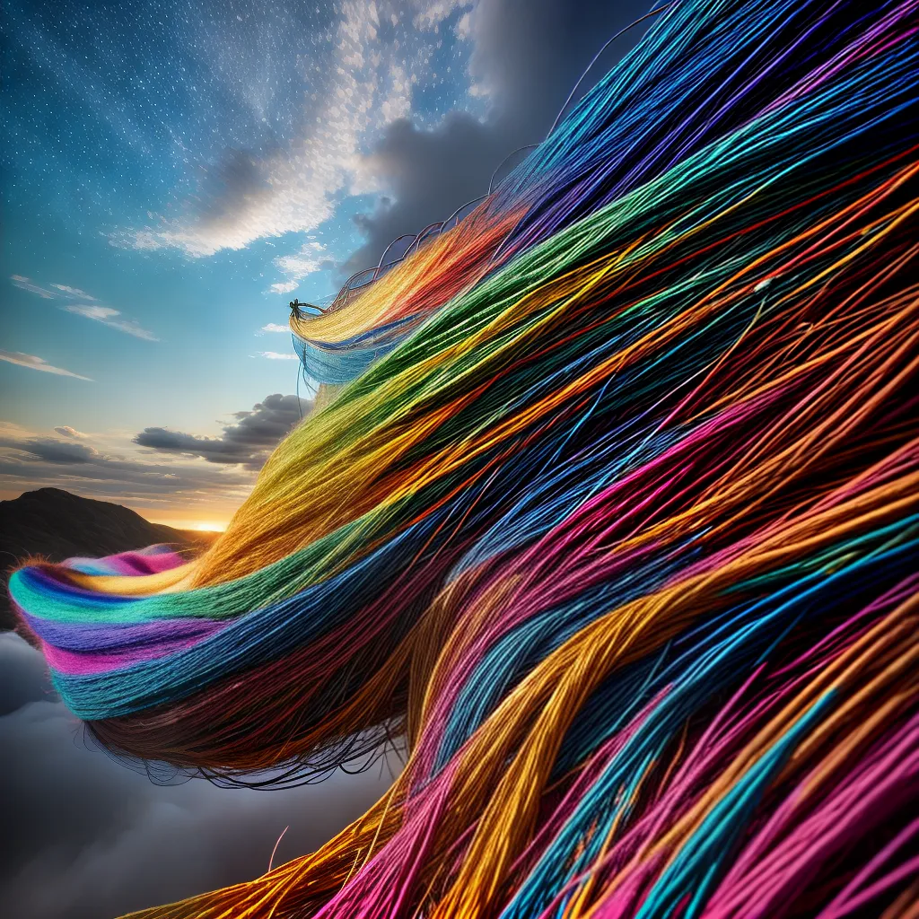 Descubra o Significado de Sonhar com Tecidos Coloridos. 2 Fotos tearco cores sonho gratidao