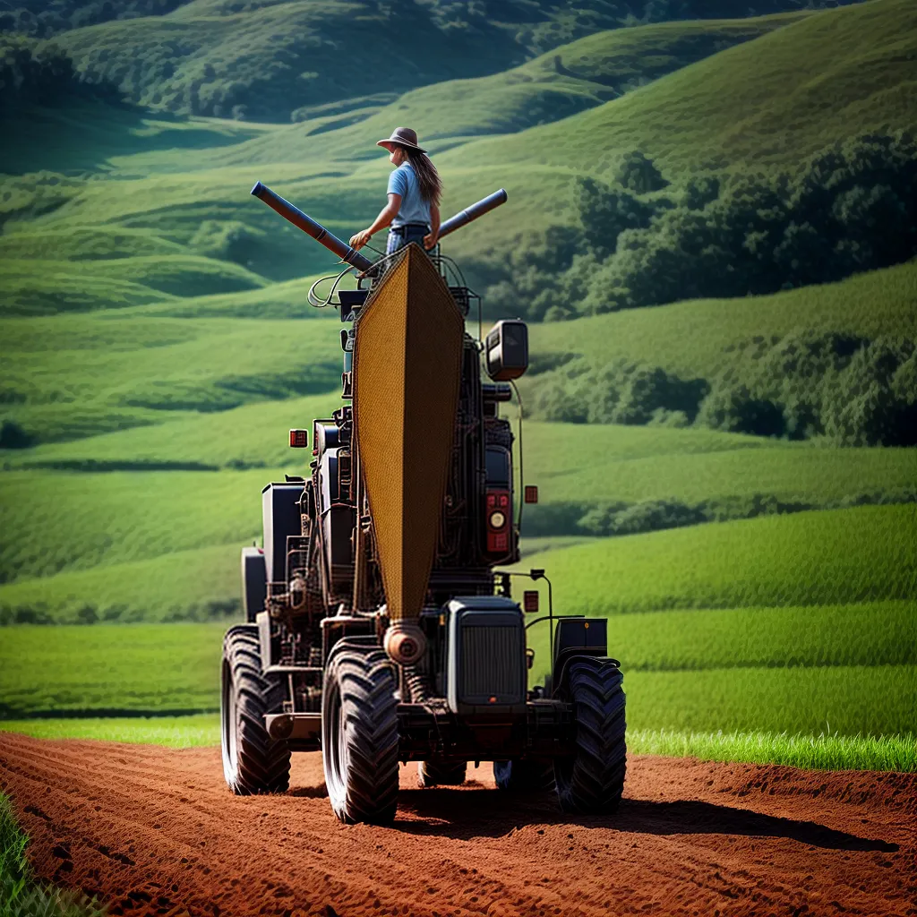 Fotos tecelagem maquinaria agricola nivelamento terreno