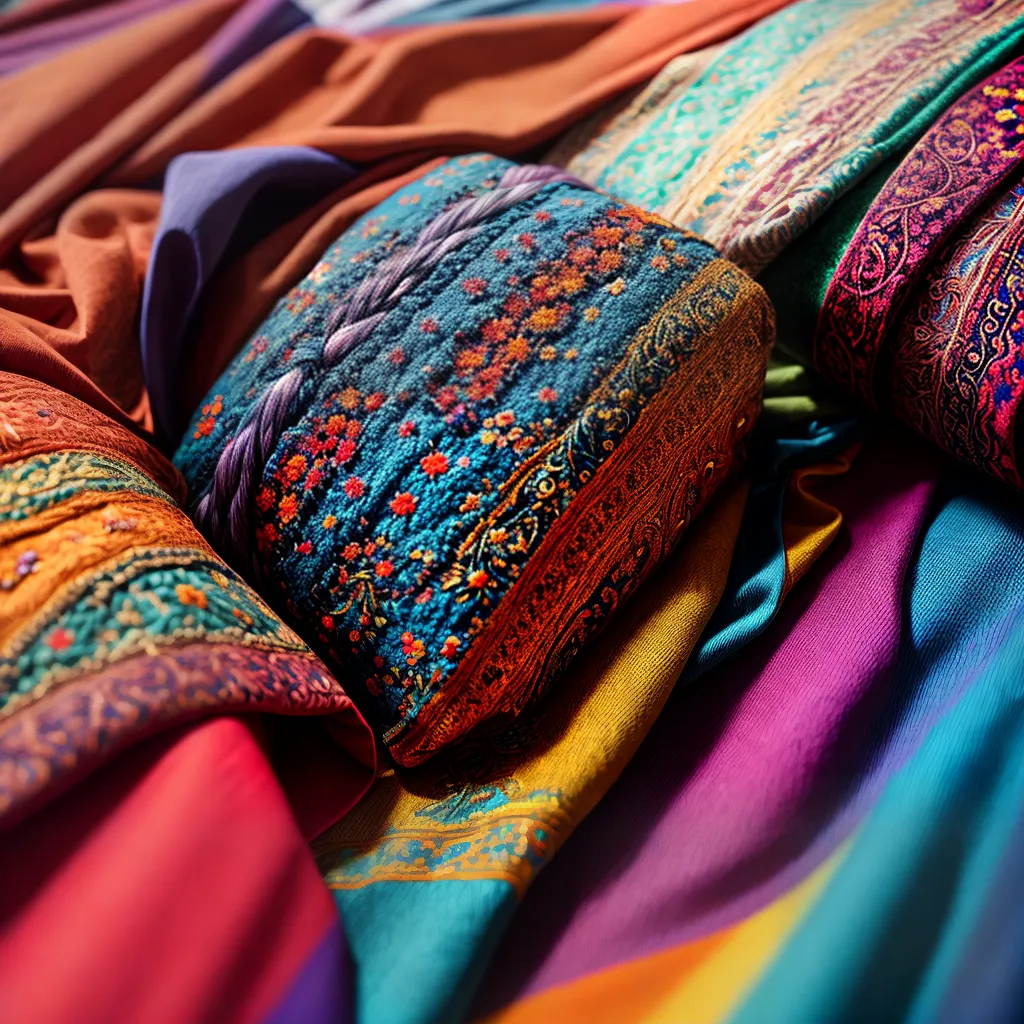 Descubra o Significado de Sonhar com Tecidos Coloridos. 5 Fotos tecidos cores sonho imaginacao