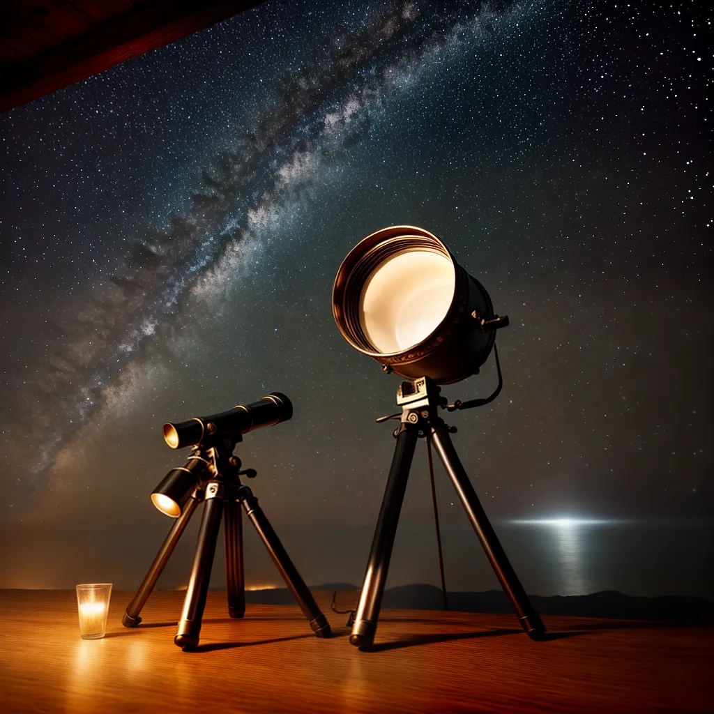 Fotos telescopio antigo mapa estrelas