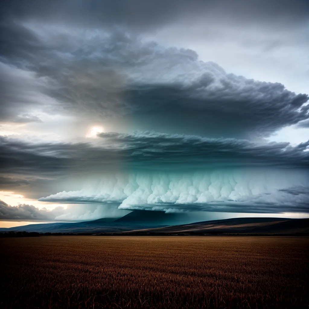 Fotos tempestade campo paisagem natureza