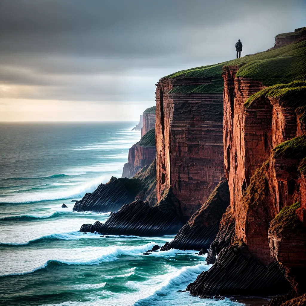 Nortada do destino: o que significa sonhar com ventos fortes e mudanças na vida? 6 Fotos tempestade mar cliff