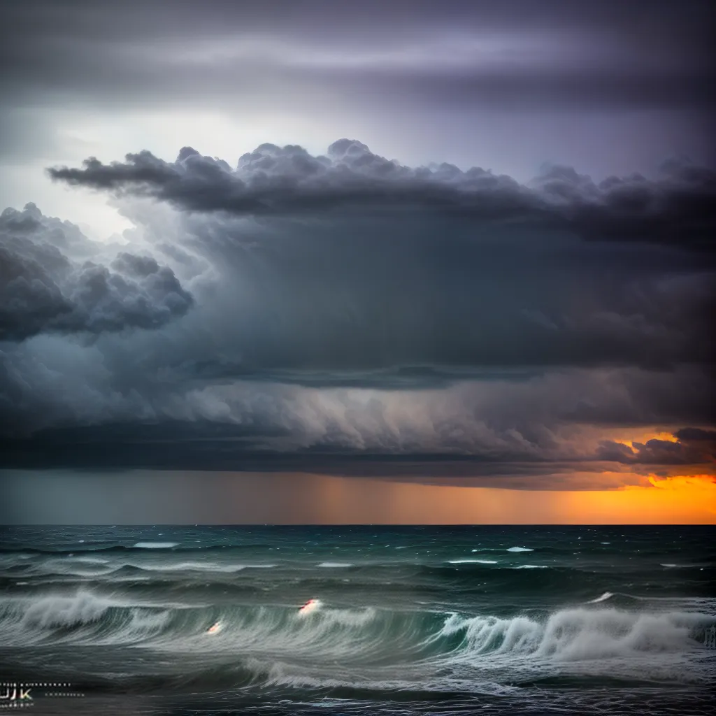 ra o Significado de Sonhar com Tempestade no Oceano 2 Fotos tempestade mar ondas rochas raios