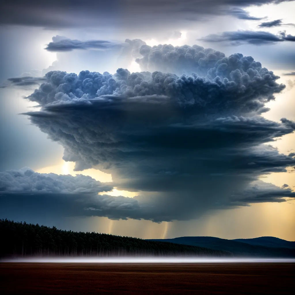 Fotos tempestade poder natureza iluminada