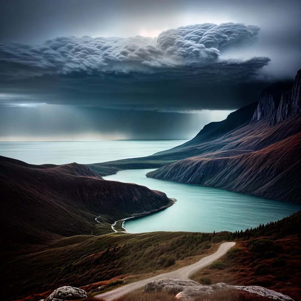 Fotos tempestade relampagos ventos lago poder