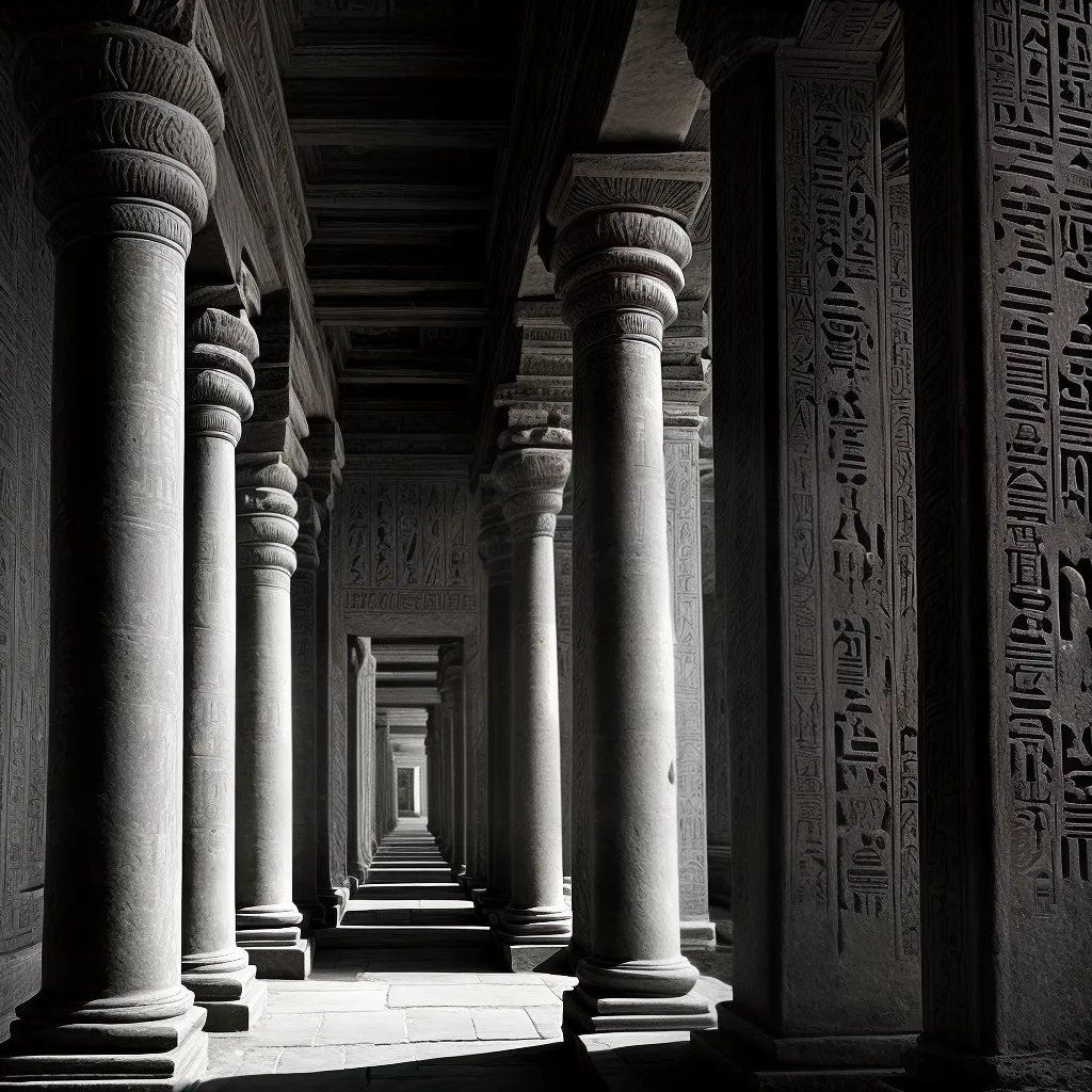 Significado de Sonhar com Hieróglifos: Decifrando mistérios do subconsciente 4 Fotos templo egipcio hieroglifos subconsciente