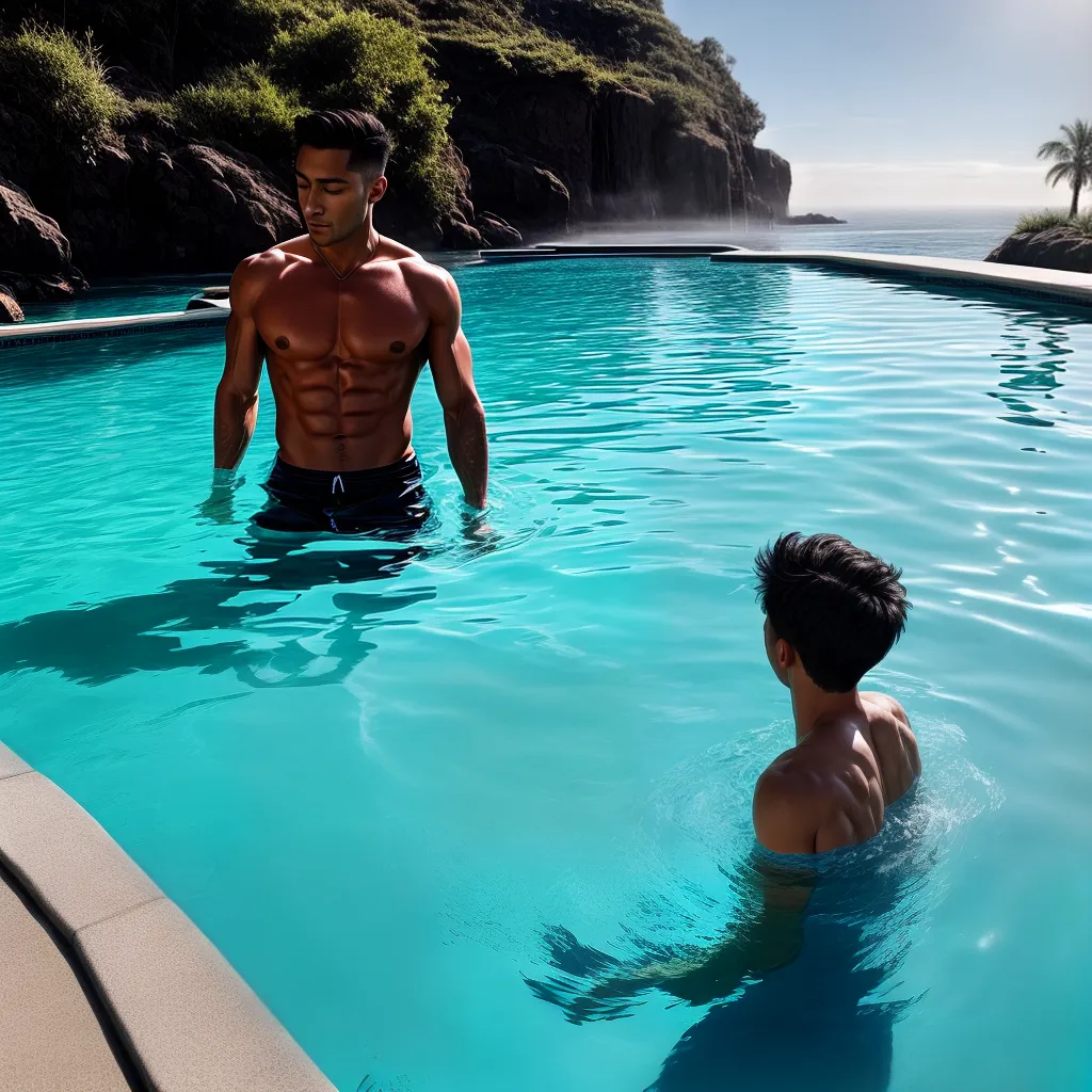 Fotos terapia aquatica piscina azul