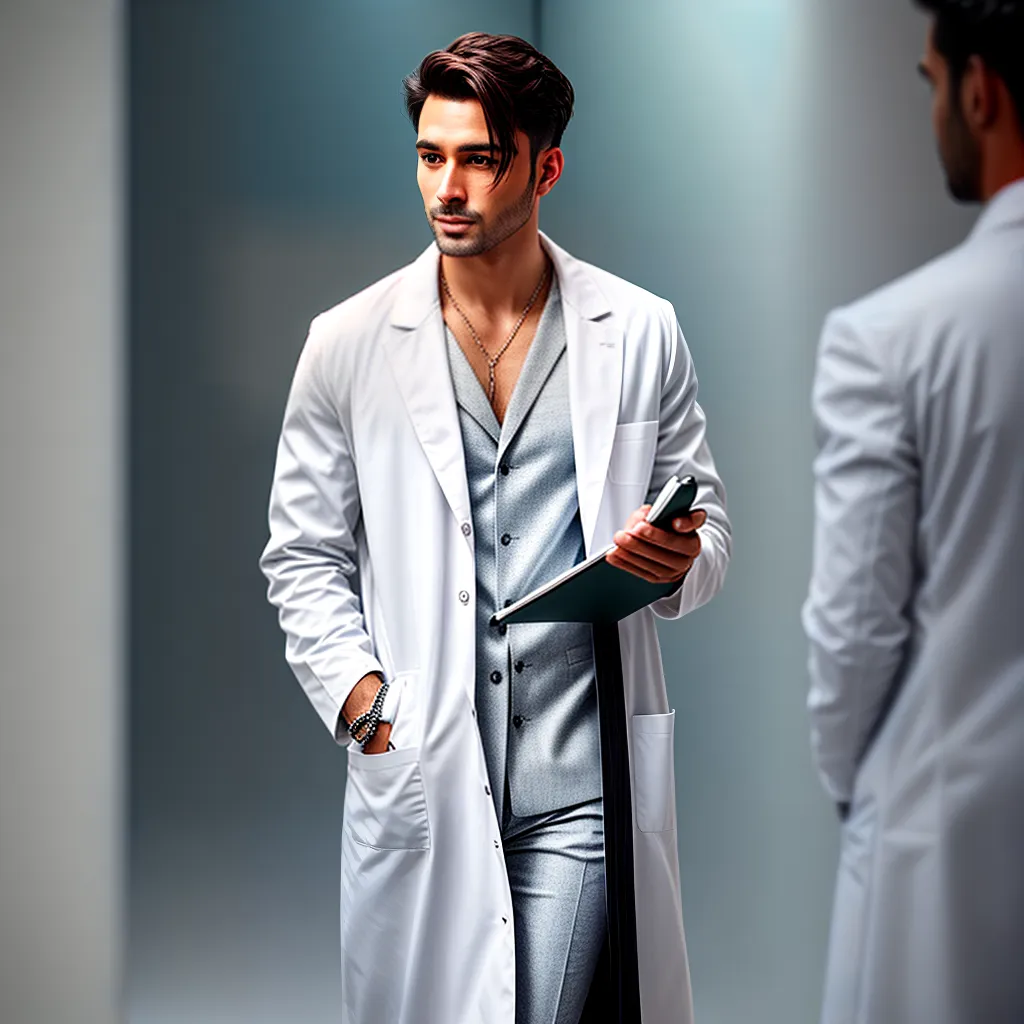 Fotos terapia roupas labcoat pacientes