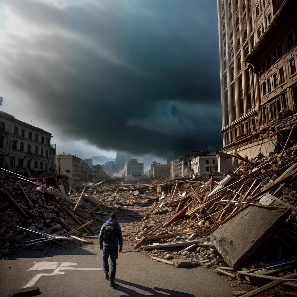 Fotos terremoto destruicao medo sonho