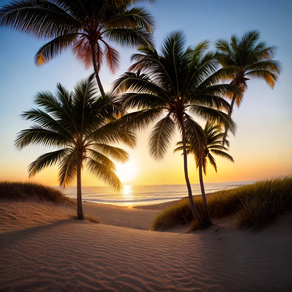 Descubra o Significado de Sonhar com Tesouros Escondidos em Praias Secretas 5 Fotos tesouro praia palmeiras por do sol
