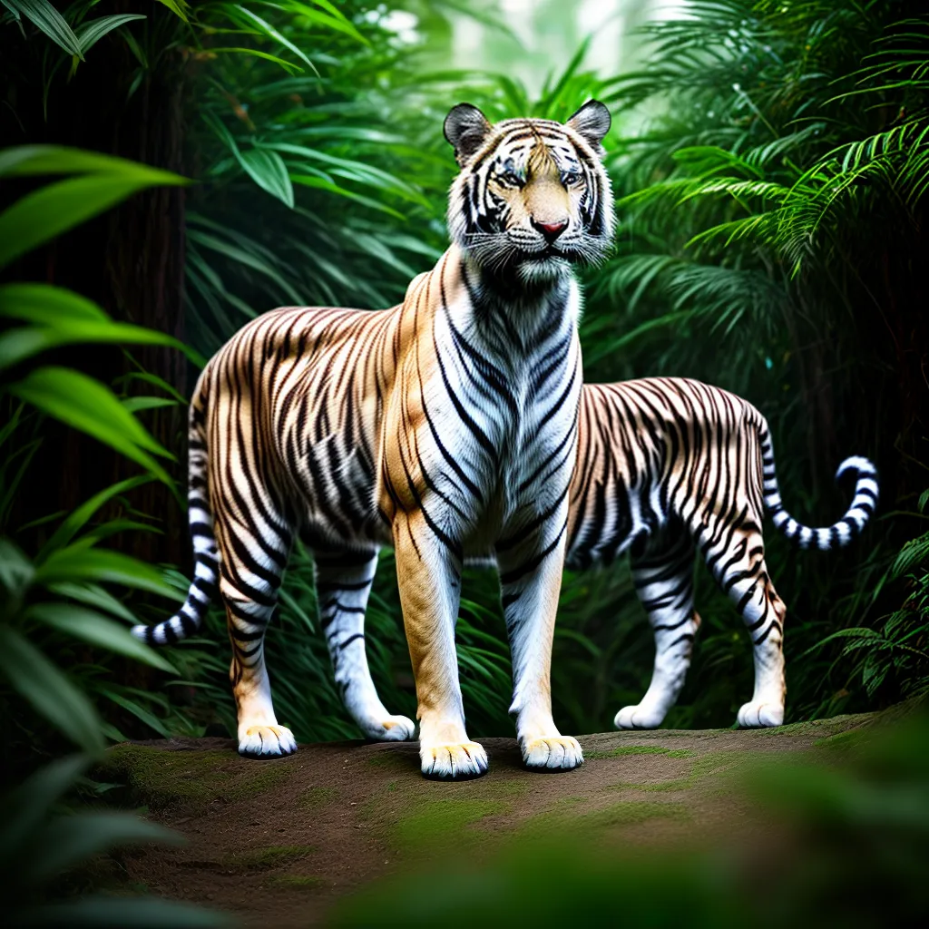 Fotos tigre branco jungla simbolismo animal