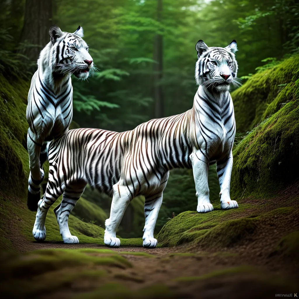 O Mínimo que Precisa Saber Sobre o Significado de Sonhar com Animais Raros 4 Fotos tigre branco olhos azuis floresta