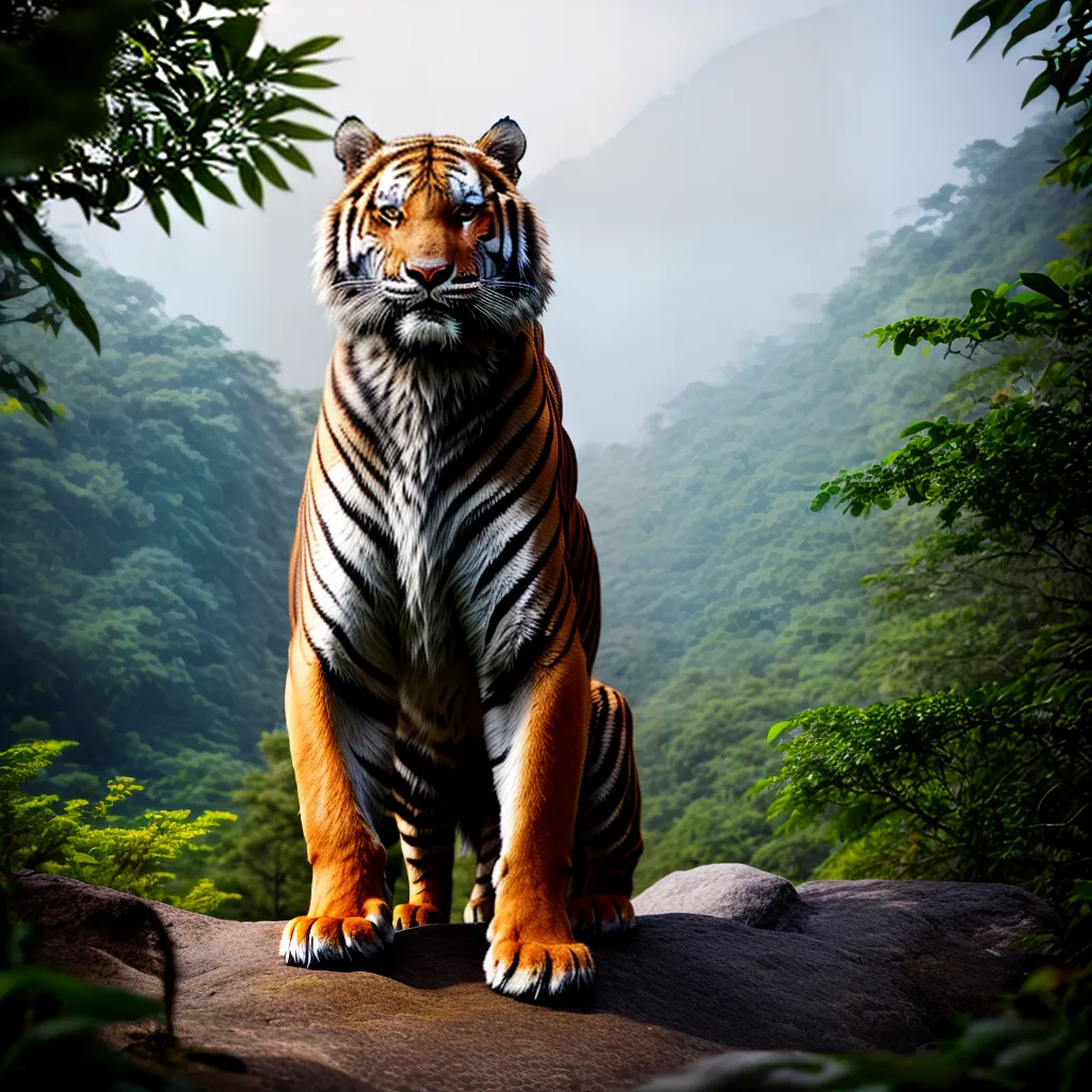 Fotos tigre jungla olhos poderosos