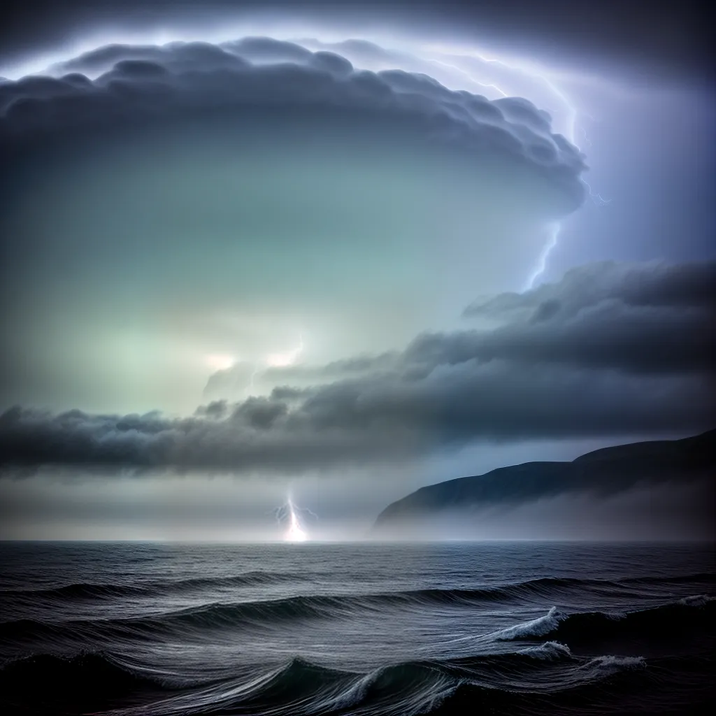 Fotos tornado azul relampagos figura brava