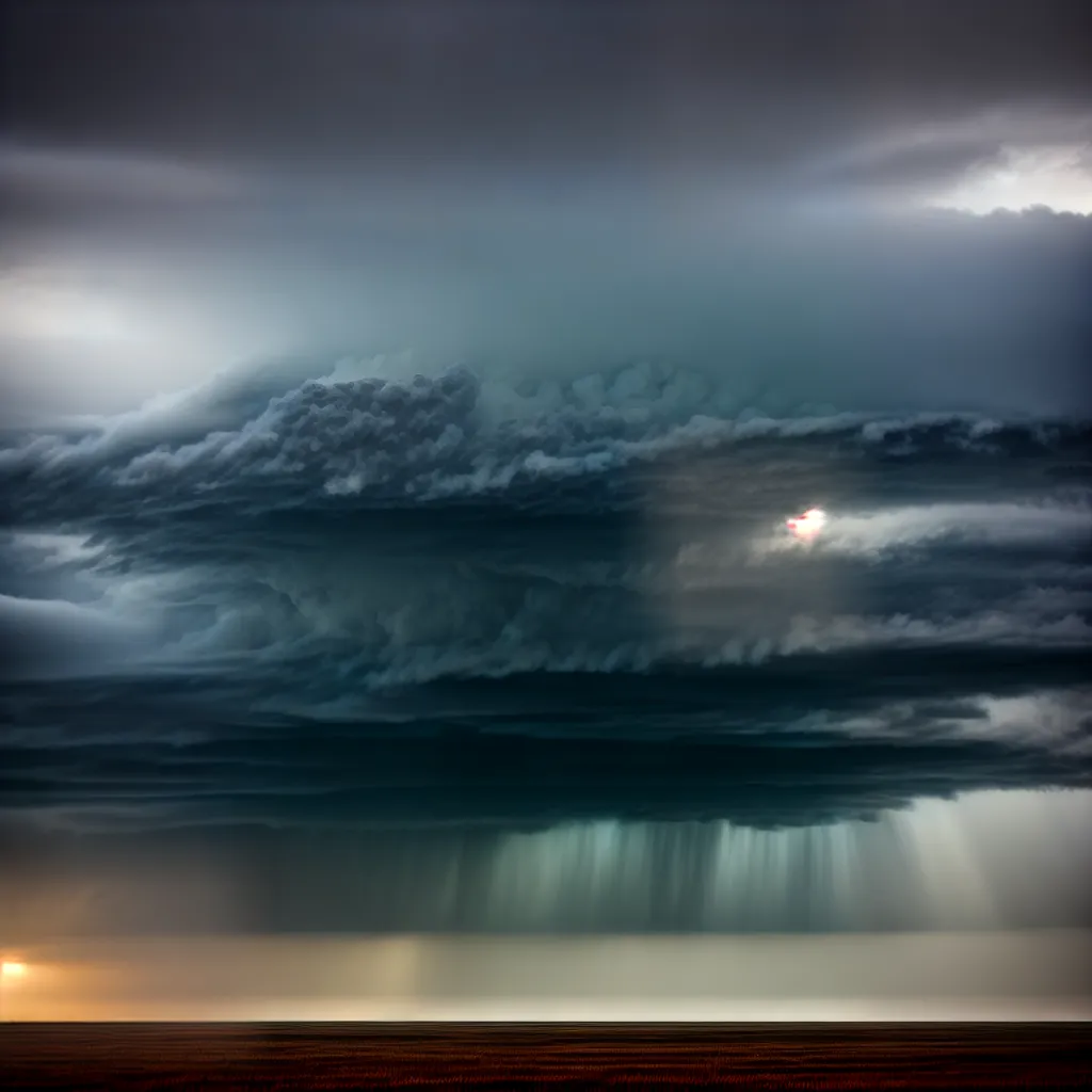 Fotos tornado planicie inundada sonho