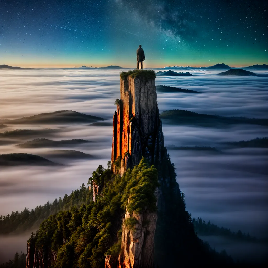 O Significado das Torres no mundo dos Sonhos 5 Fotos torre ceu noturno nevoa solidao