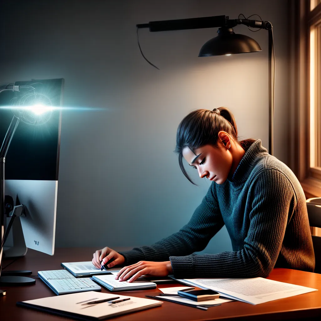 Fotos trabalho exausto papeis emails estresse