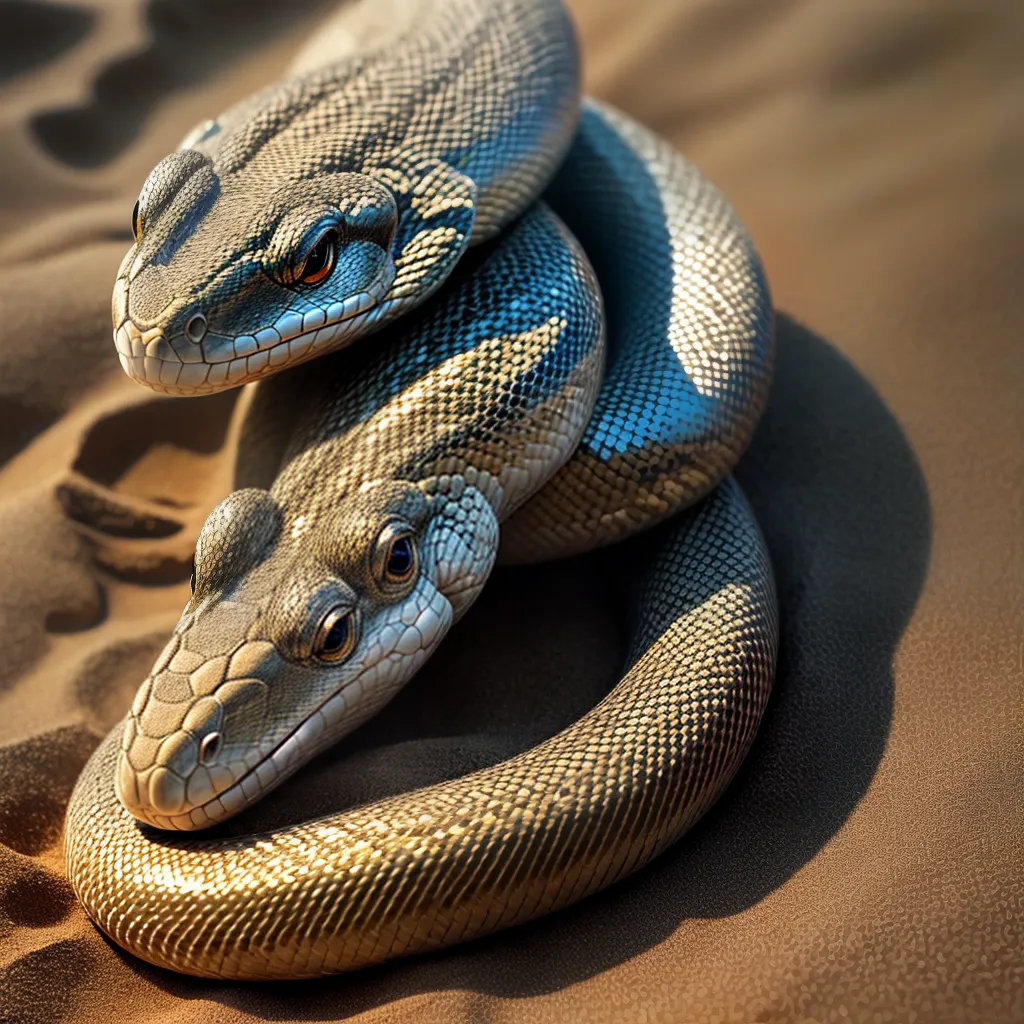 Fotos transformacao serpente pele praia
