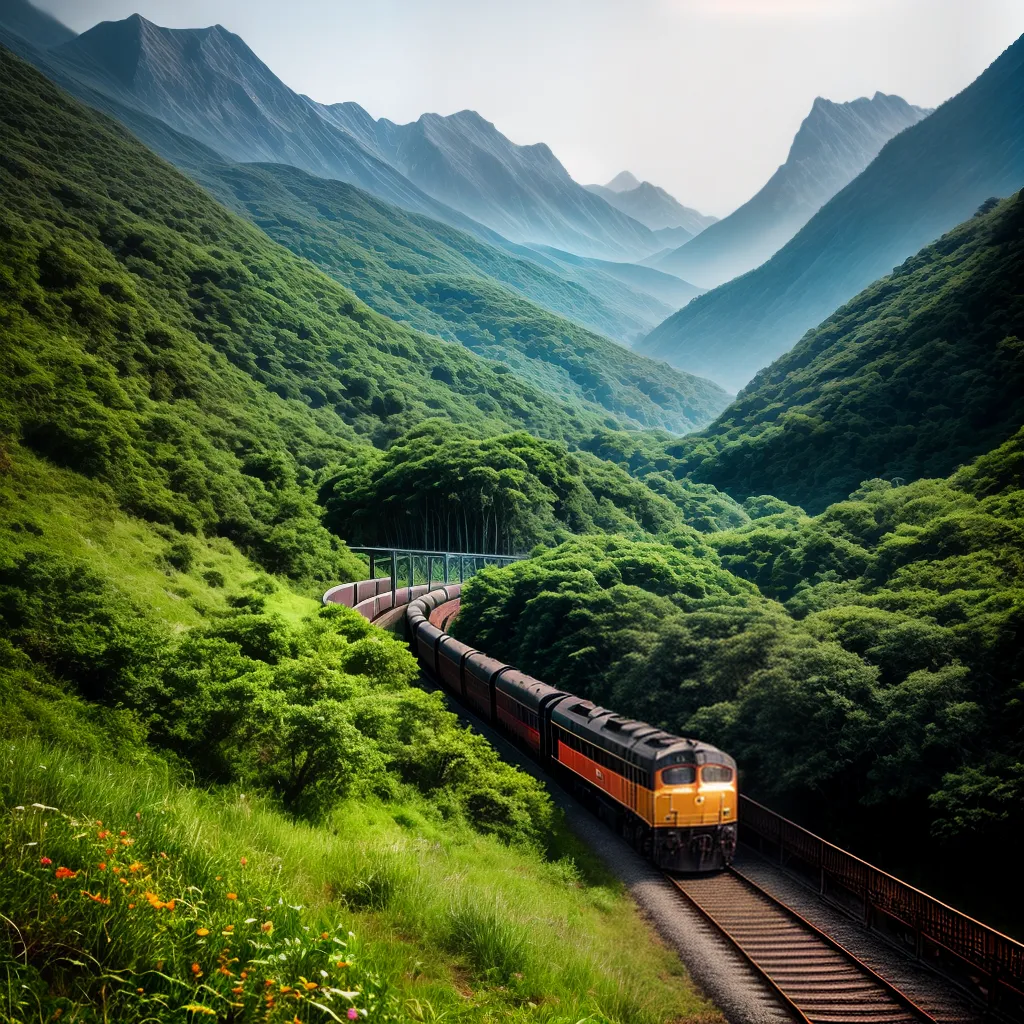 Viagem nos Trilhos dos Sonhos - Qual o Significado de Sonhar com Trem? 2 Fotos trem aventura montanhas verde