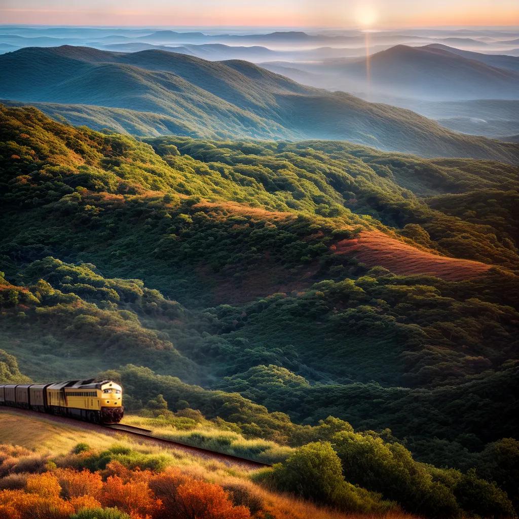 Sonhar com um Trem: Será uma mudança de vida? 4 Fotos trem por do sol transformacao