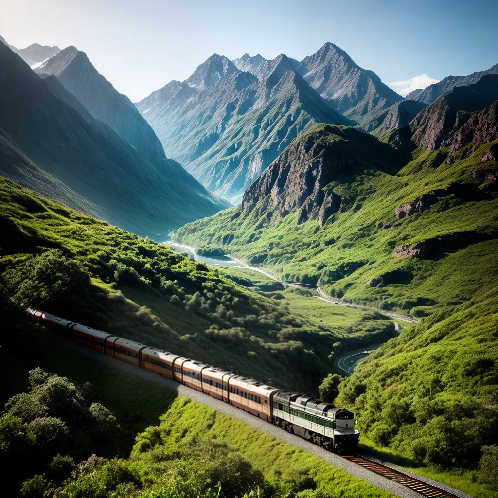 Trens dos Sonhos: Descubra o que Significa 6 Fotos trem sonho viagem montanhas verde